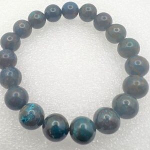 Azurite Beaded Stretch Bracelet - 10mm